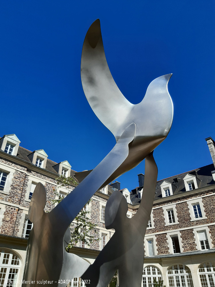 Sculpture Saint Méen le grand avril 2022